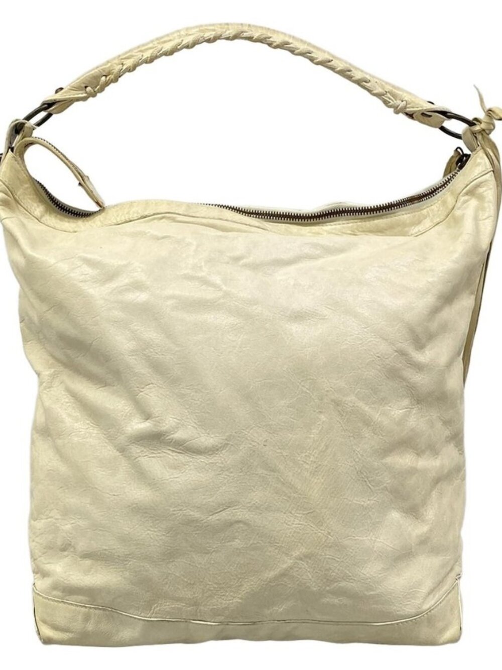 BALENCIAGA The Day 140442 Cream Leather Shoulder Bag - Picture 3 of 15
